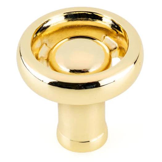 Eclectic Knob, 1-13/32" D, Brass